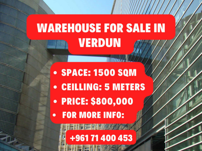 Hot Deal ! Wonderful Warehouse for Sale in Verdun in a Prime Location