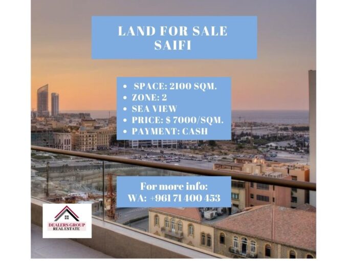 Prime Location ! Land for Sale in Saifi