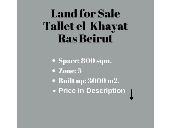 Land For Sale in Tallet el Khayat