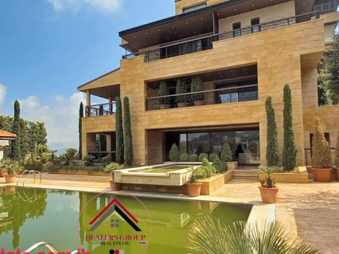 Ultra Modern Villa for Sale in Bikfaya with Private Pool – Sure to Impress!