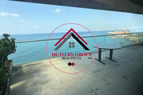 apartment core and shell with direct sea view for sale ain mreisseh