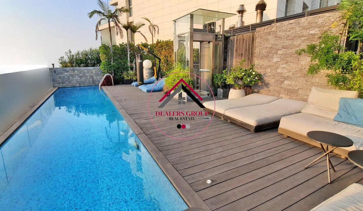 Super Deluxe Penthouse with Private Pool for sale in Achrafieh