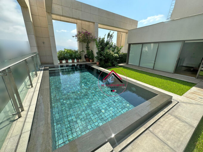 penthouse with private pool for sale in achrafieh