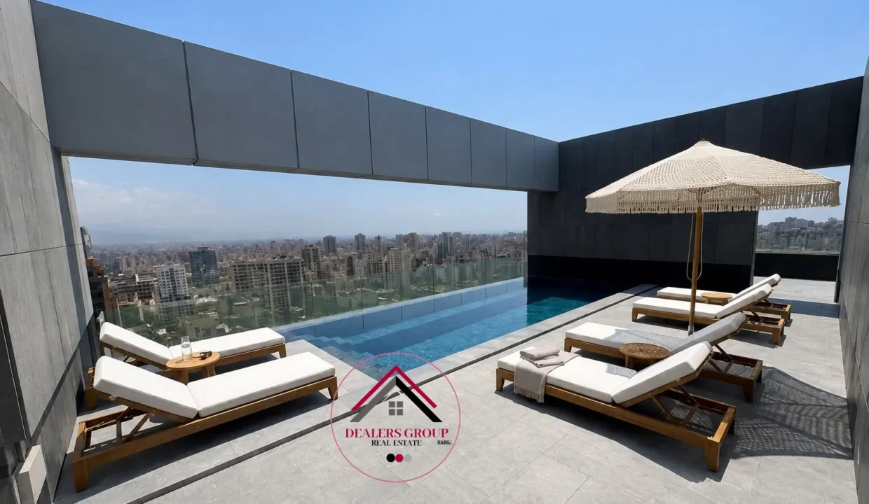 private pool -penthouse sale achrafieh carre dor1