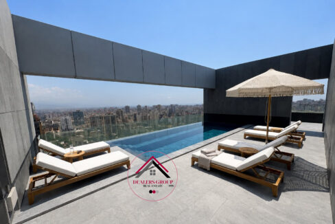 private pool -penthouse sale achrafieh carre dor1