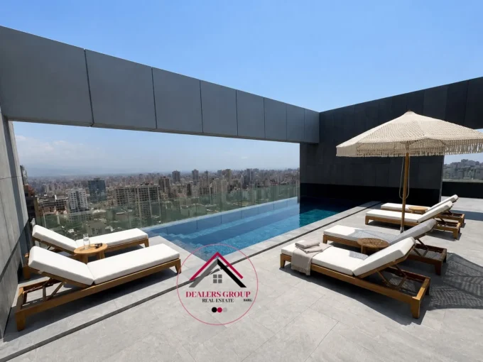 private pool -penthouse sale achrafieh carre dor1
