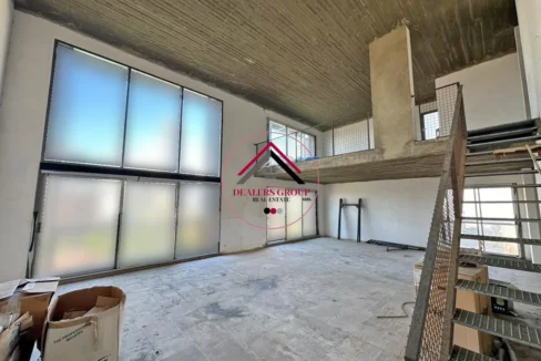 Prime Location Core and Shell Duplex Loft for sale in Achrafieh