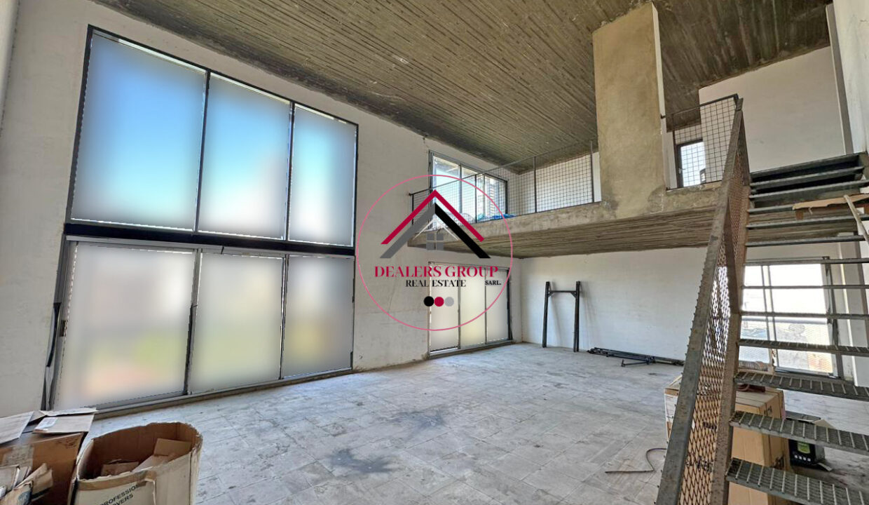 Prime Location Core and Shell Duplex Loft for sale in Achrafieh