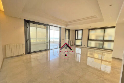 apartment for sale in waterfront dbayeh -direct view marina