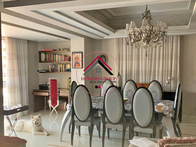 It consists of: Area: 350 sqm 4 Bedroom Furnished Elegant apartment for sale in Saifi