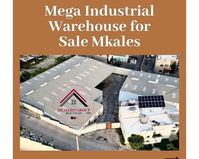 Mega Industrial warehouse for sale in Mkalles Area