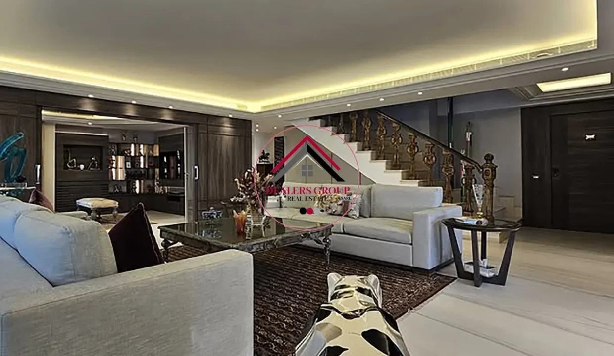 Sea View High Ceiling Modern Duplex Apartment for sale in Ras Beirut