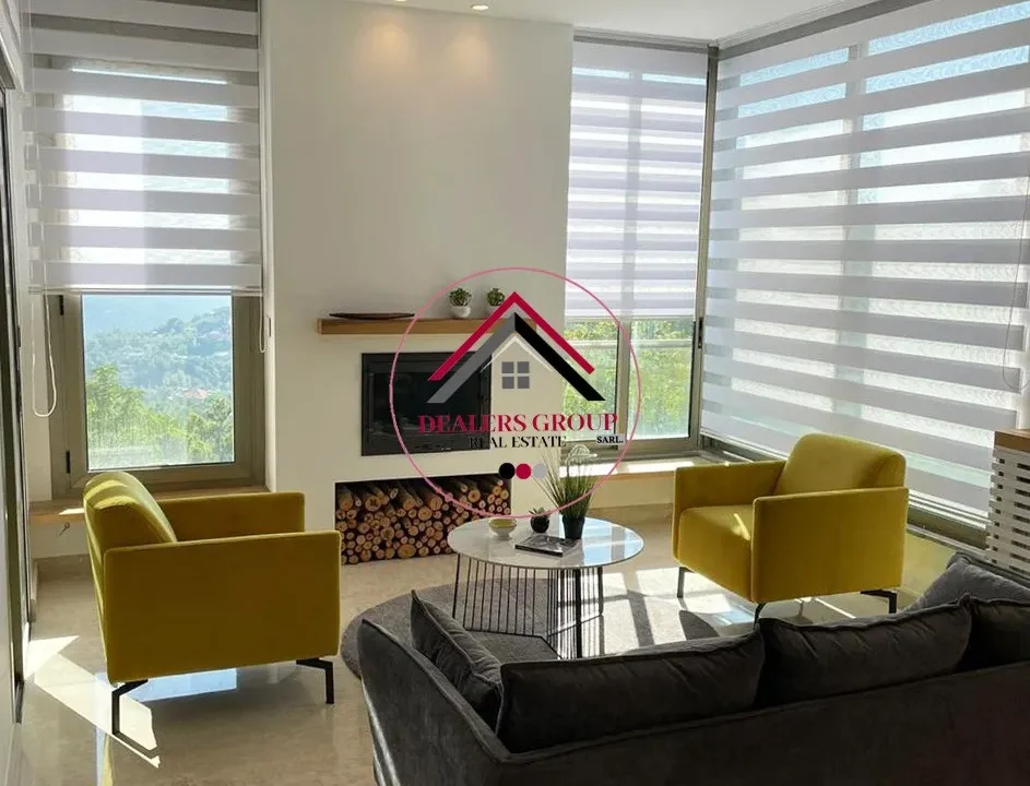 The home of the future! Duplex with Pool for sale in Ouyoun Baabdat