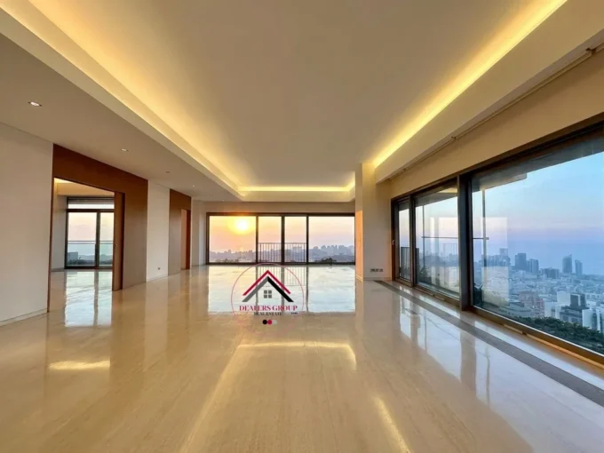 sea view deluxe apartment for sale in achrafieh caree' dor