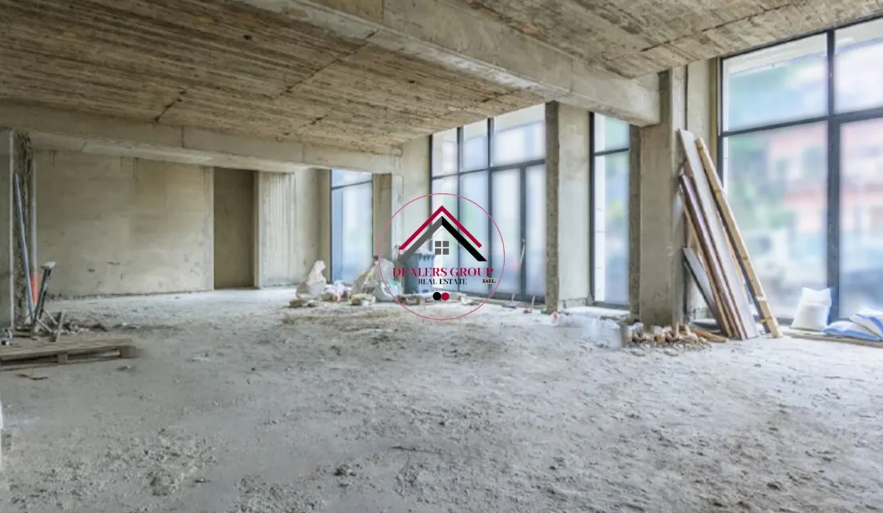 Prime Location Large Core and Shell Showroom for sale in Achrafieh
