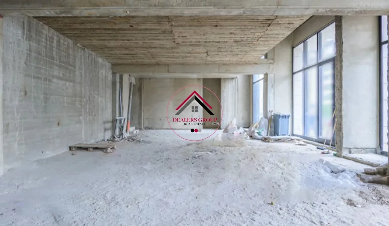 Prime Location Large Core and Shell Showroom for sale in Achrafieh