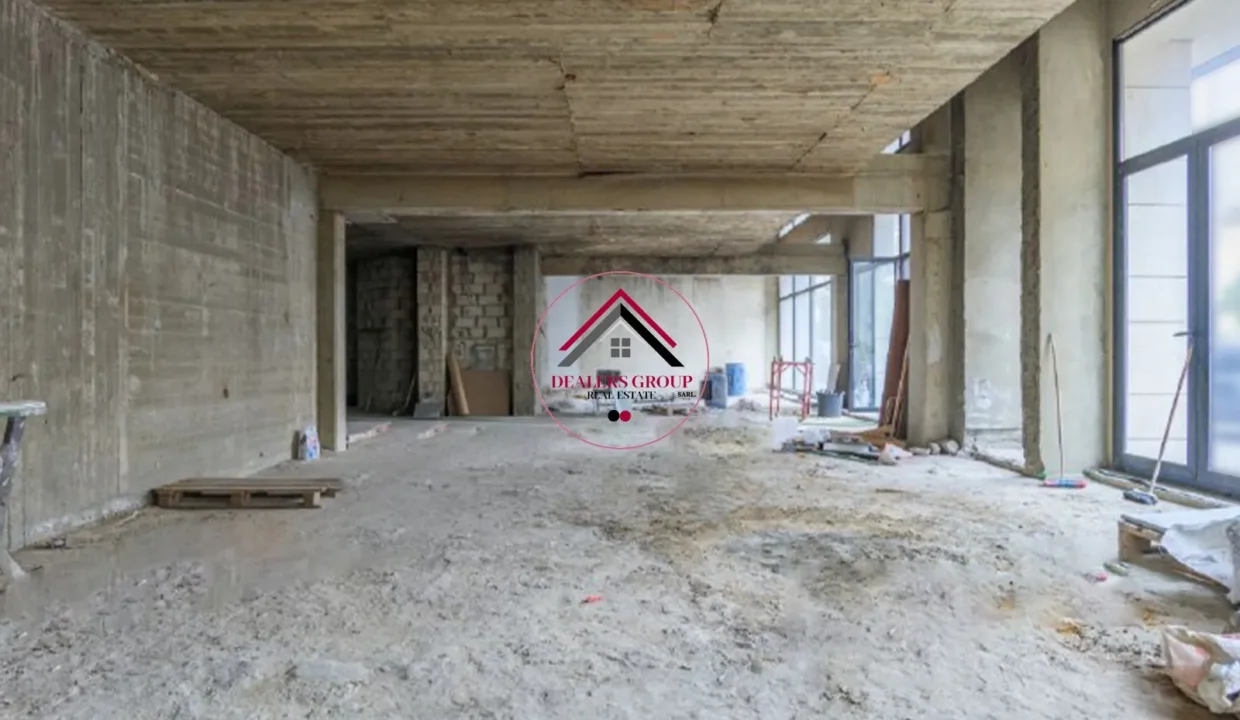 Prime Location Large Core and Shell Showroom for sale in Achrafieh