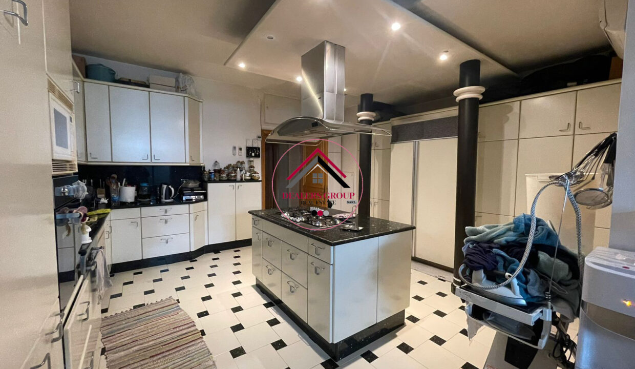 High Floor apartment for sale in Ras Beitut with part Sea View