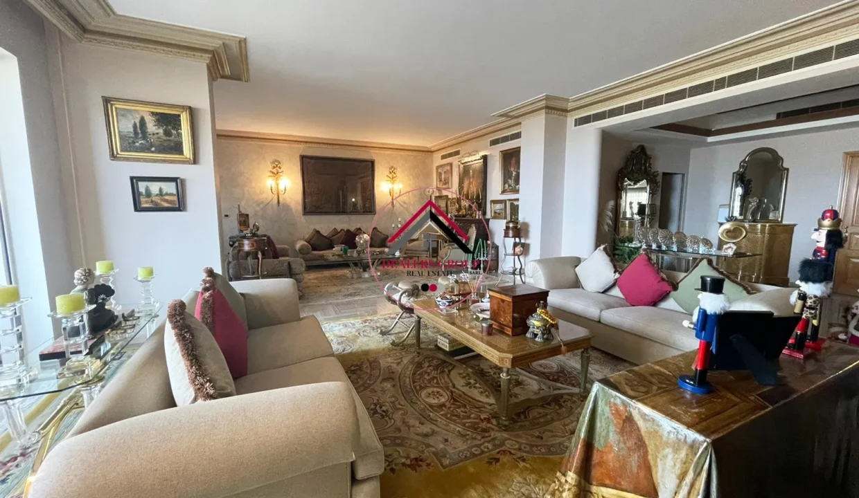 High Floor apartment for sale in Ras Beitut with part Sea View
