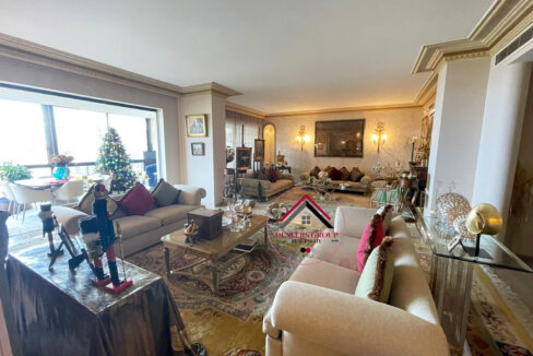 High Floor apartment for sale in Ras Beitut with part Sea View