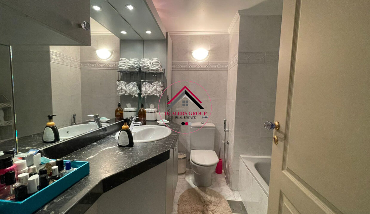 High Floor apartment for sale in Ras Beitut with part Sea View