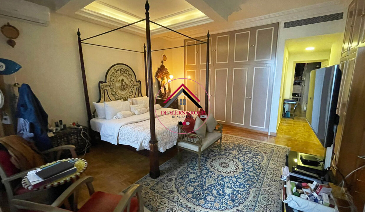 High Floor apartment for sale in Ras Beitut with part Sea View