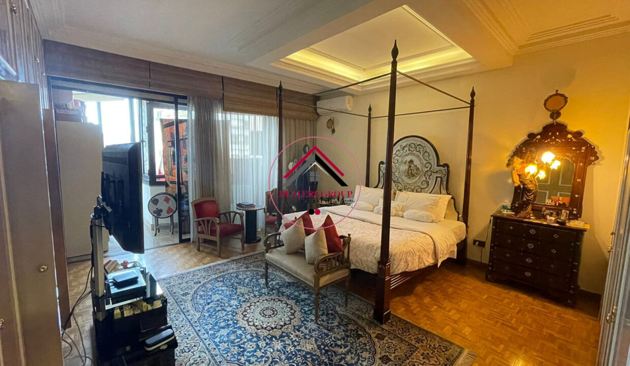 High Floor apartment for sale in Ras Beitut with part Sea View