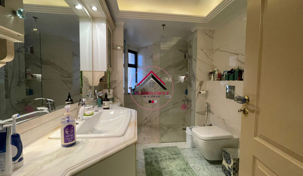 High Floor apartment for sale in Ras Beitut with part Sea View