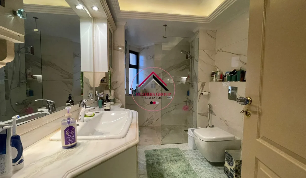 High Floor apartment for sale in Ras Beitut with part Sea View