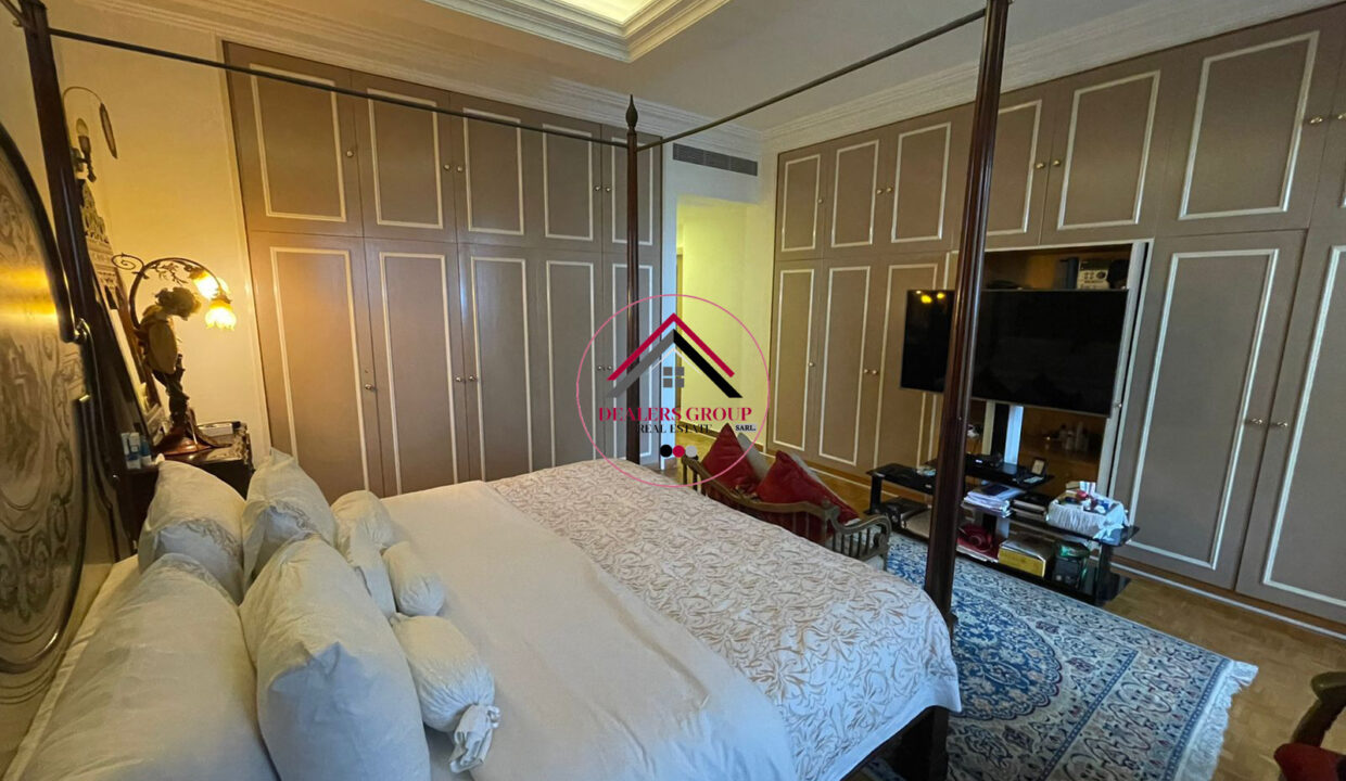 High Floor apartment for sale in Ras Beitut with part Sea View