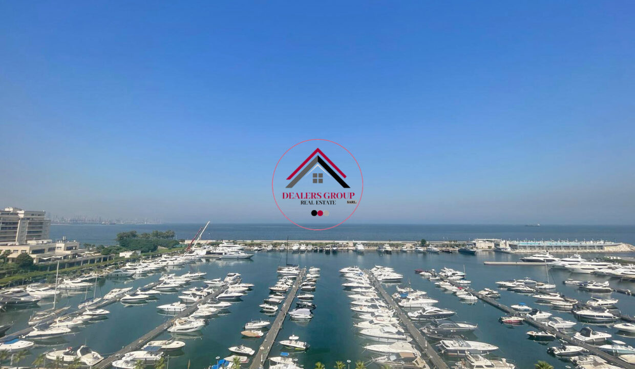 Waterfront City Dbayeh ! Direct Marina View Modern Apartment for sale