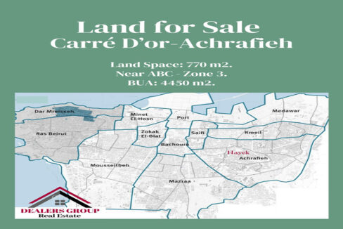 land sale caree dor achrafieh