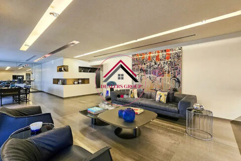 main reception for a modern apartment for sale in tallet el khayat