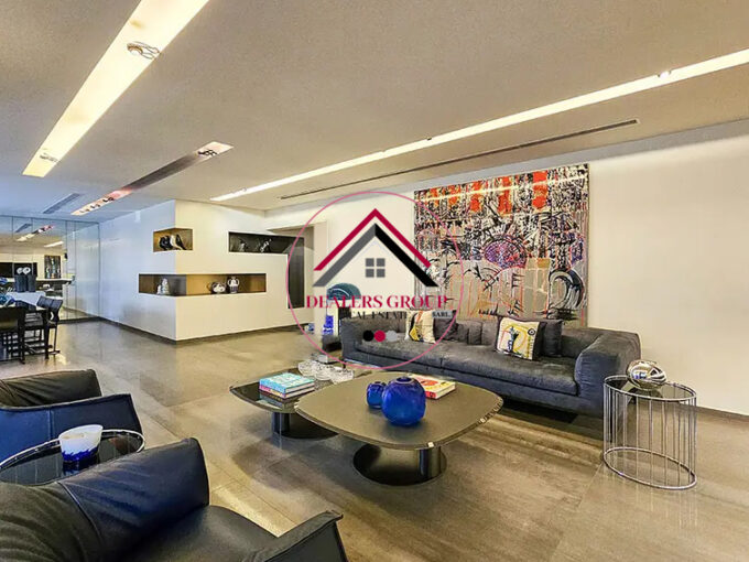 main reception for a modern apartment for sale in tallet el khayat