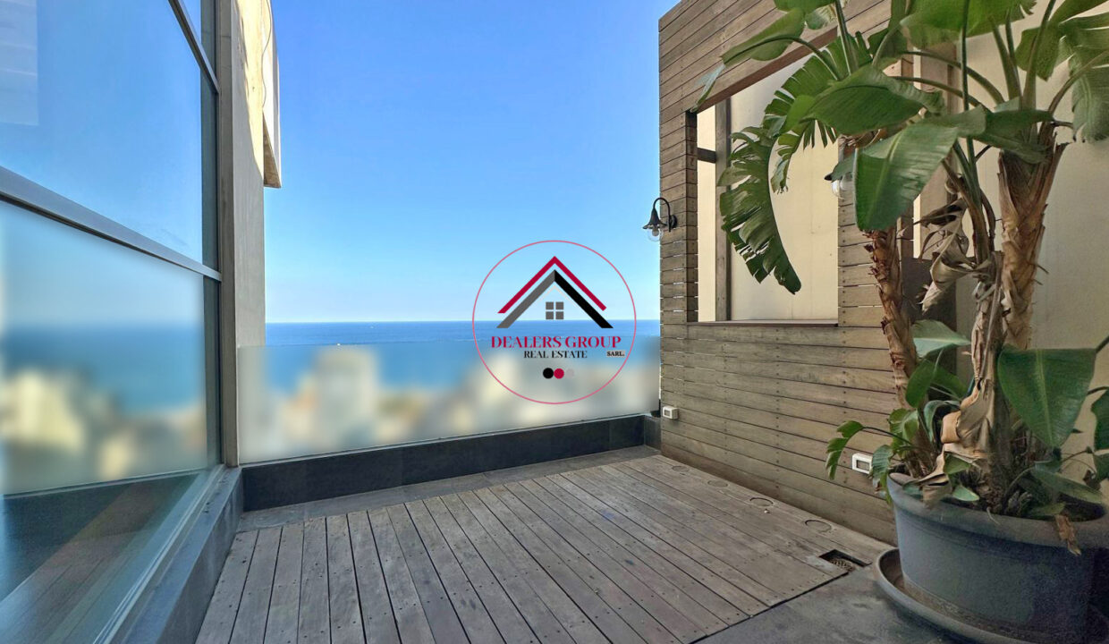 Sea View Penthouse Apartment for sale in Hamra -Ras Beirut