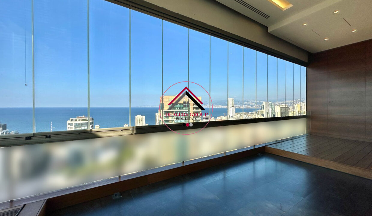 Sea View Penthouse Apartment for sale in Hamra -Ras Beirut