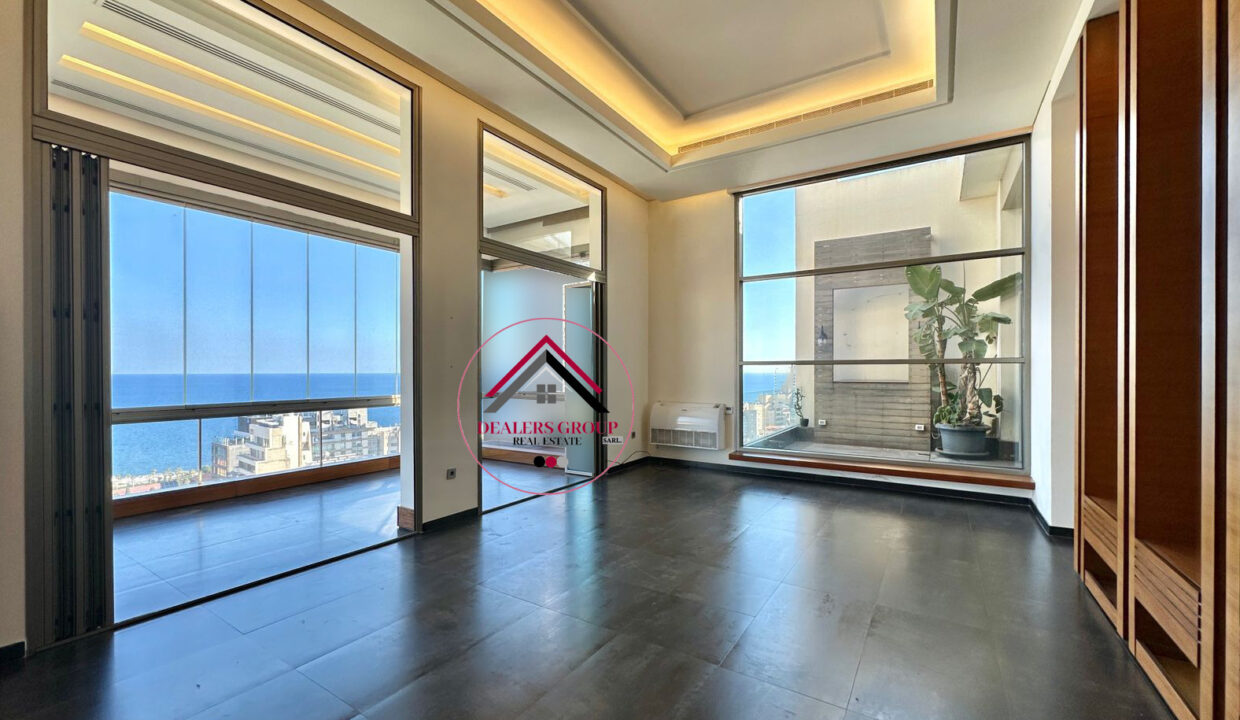 Sea View Penthouse Apartment for sale in Hamra -Ras Beirut