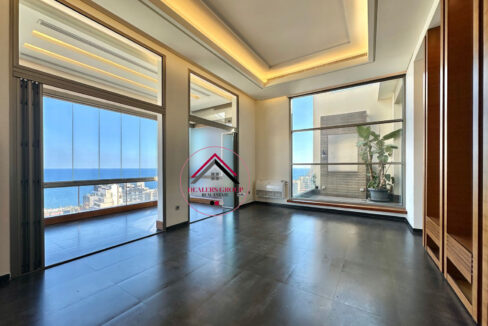Sea View Penthouse Apartment for sale in Hamra -Ras Beirut