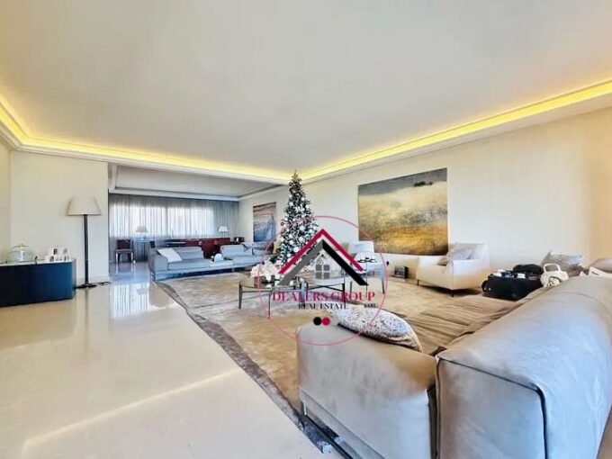 Sea View Modern Apartment for sale in Raouche in a Prime Location