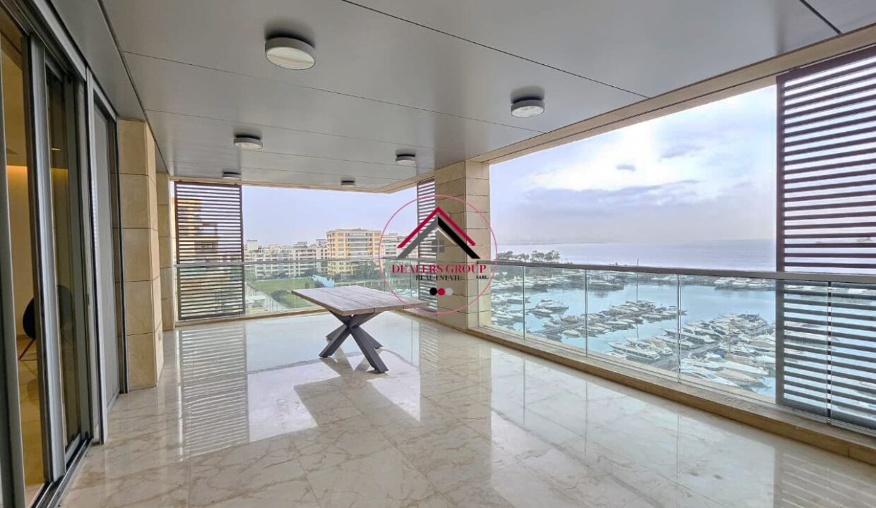 Waterfront City - Dbayeh ! 5 bedroom Direct Marina View Apartment for sale