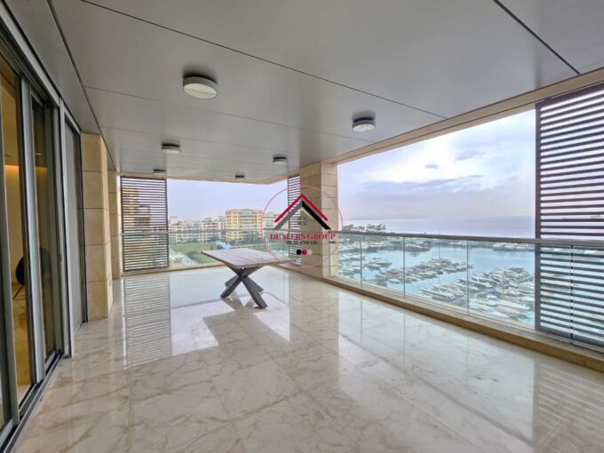 Waterfront City - Dbayeh ! 5 bedroom Direct Marina View Apartment for sale
