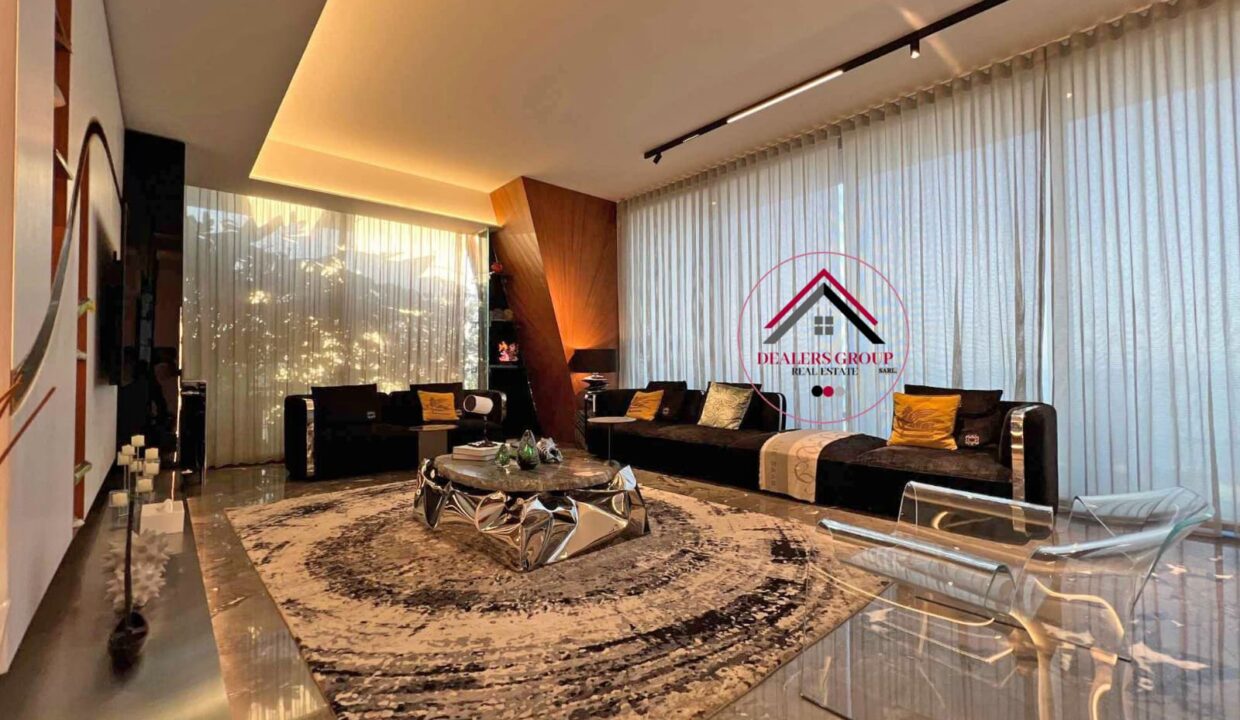 Prestigious Apartment with Panoramic Open Views for Sale in Achrafieh