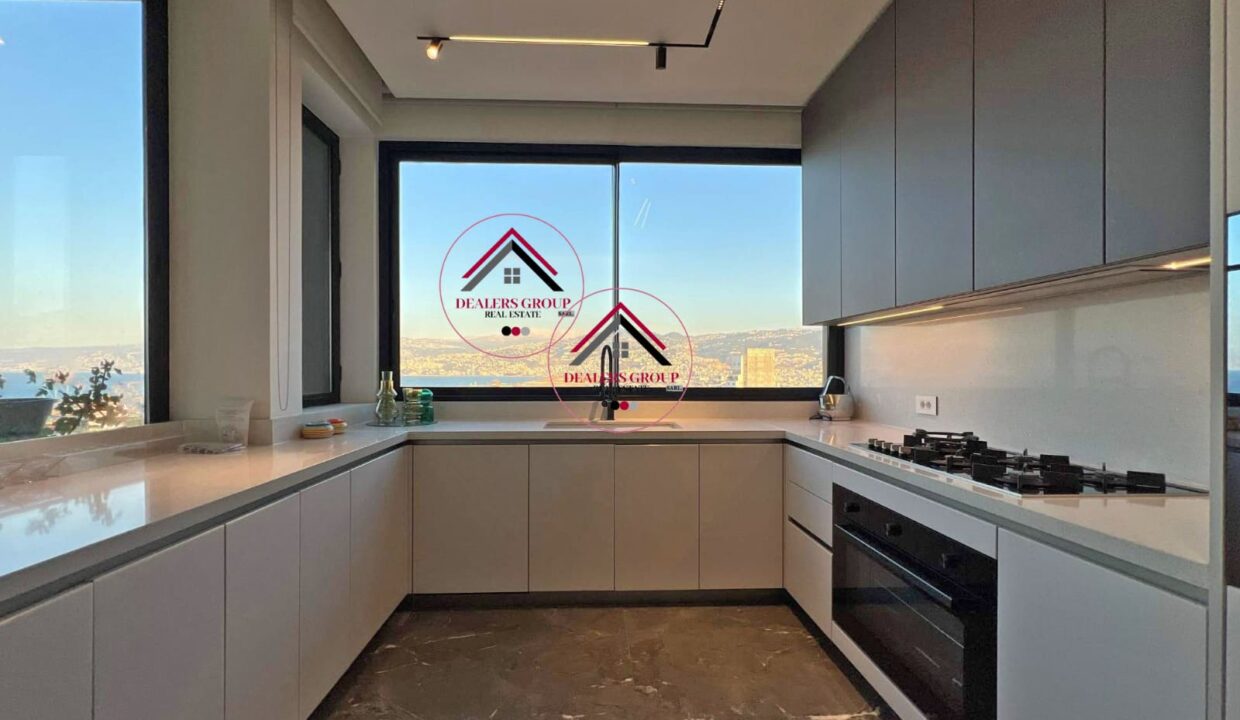 Prestigious Apartment with Panoramic Open Views for Sale in Achrafieh