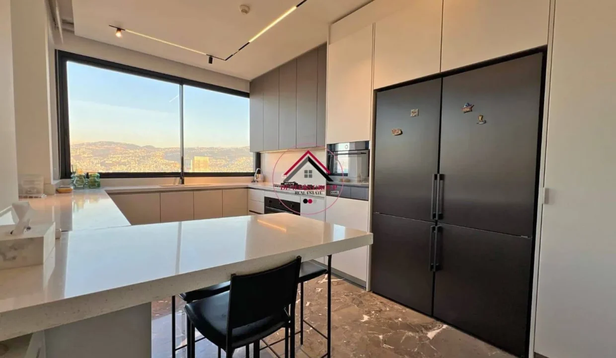 Prestigious Apartment with Panoramic Open Views for Sale in Achrafieh
