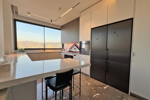 Prestigious Apartment with Panoramic Open Views for Sale in Achrafieh