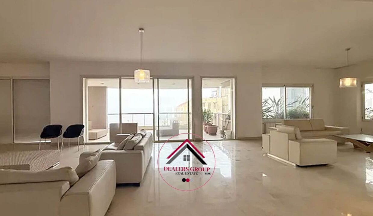 Apartment + Sea View for sale in Ain el Mreisseh in a Prime Location