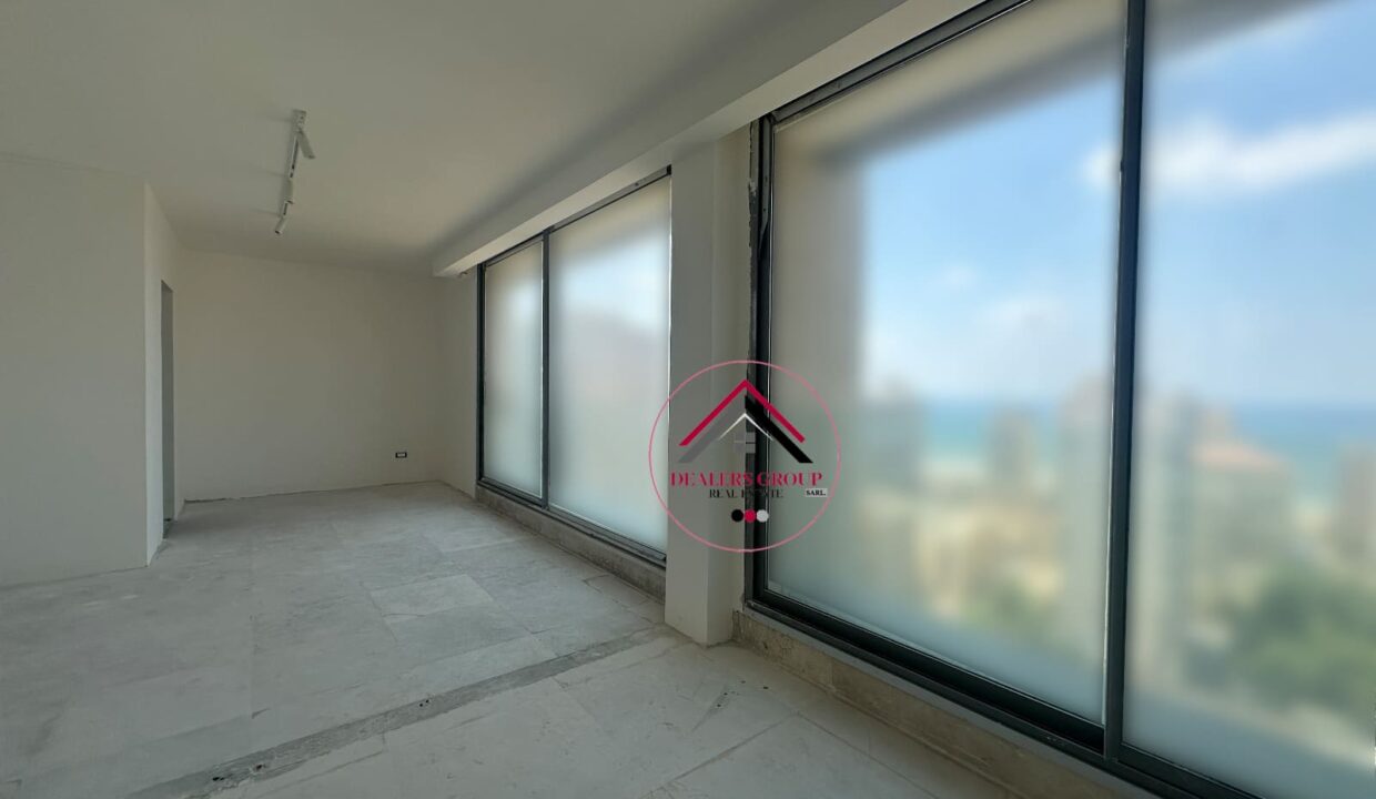 High floor wonderful apartment for sale in Ramlet el Bayda