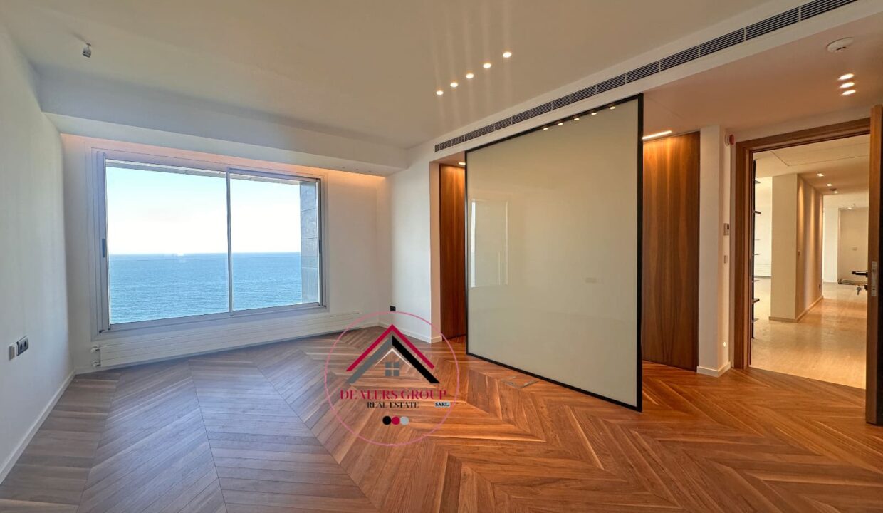 Sea View Modern Apartment for sale in Raouche - Beirut