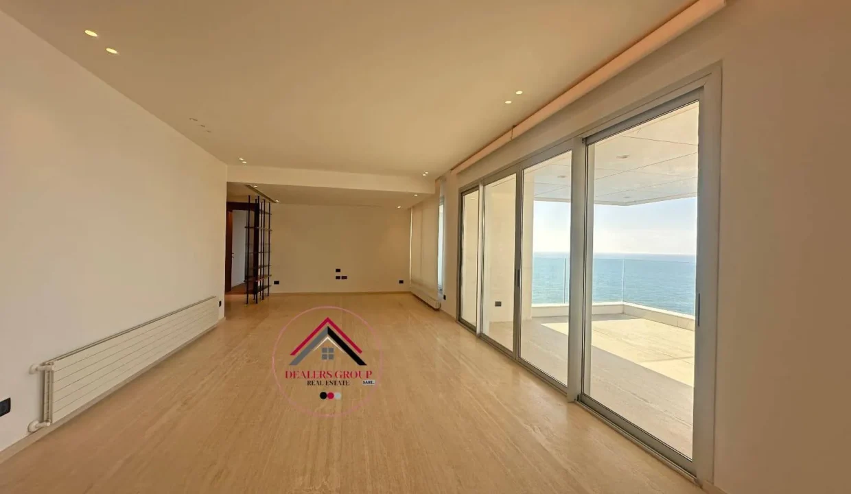 Sea View Modern Apartment for sale in Raouche - Beirut