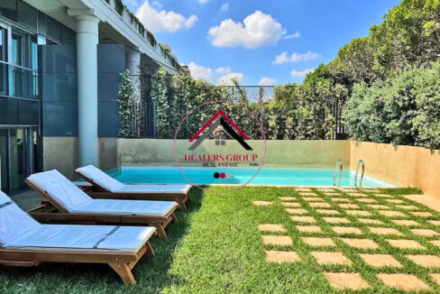Private Terrace & Pool! Duplex Loft for sale in Waterfront City Dbayeh